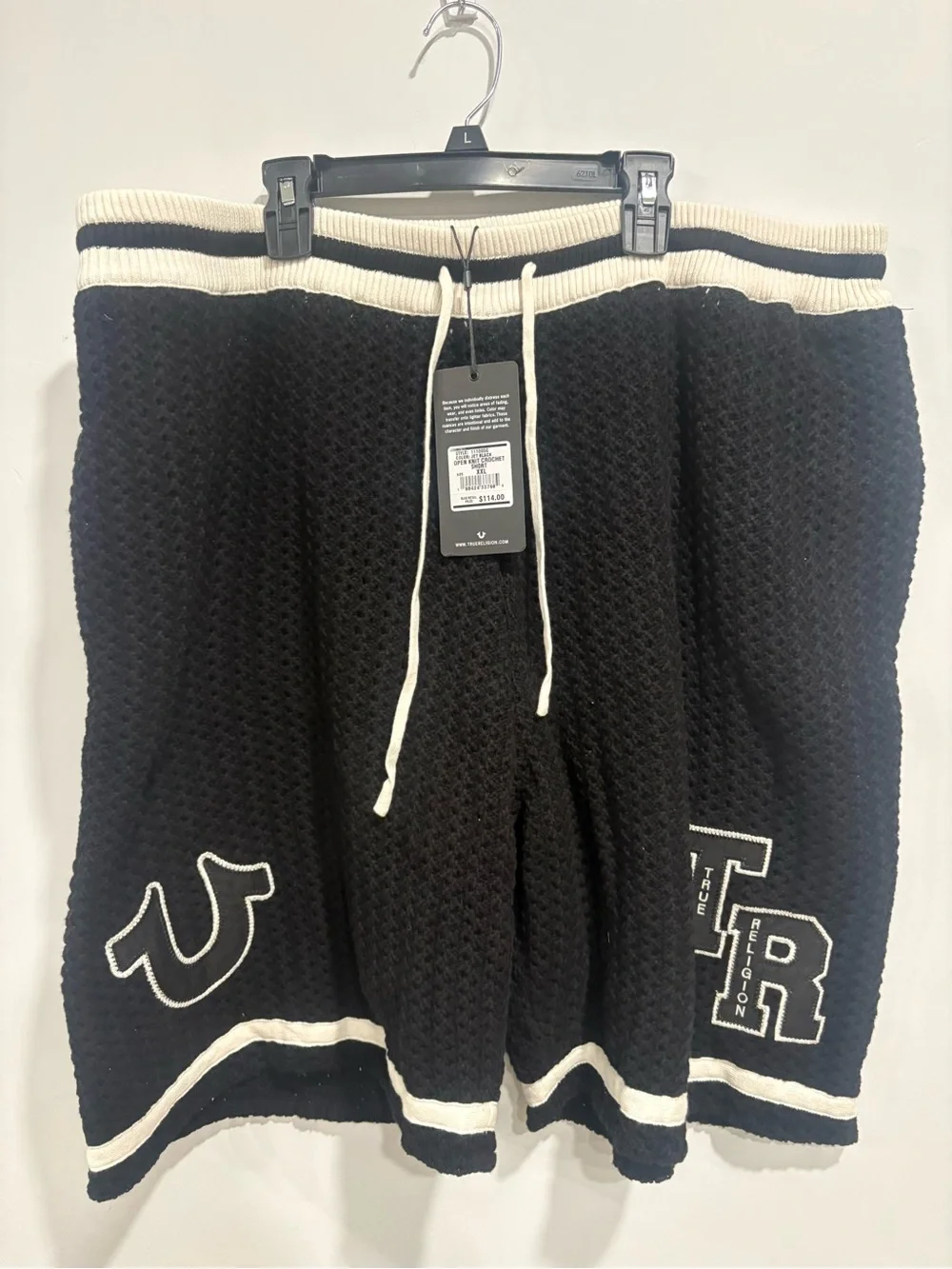 True Religion Open Knit Crochet Short